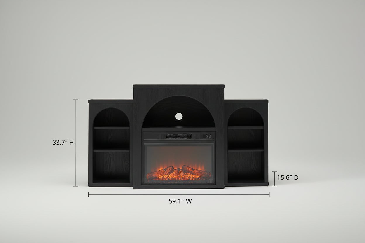 59 Inch Electric Fireplace TV Stand - Gracie Oaks Michihiro
