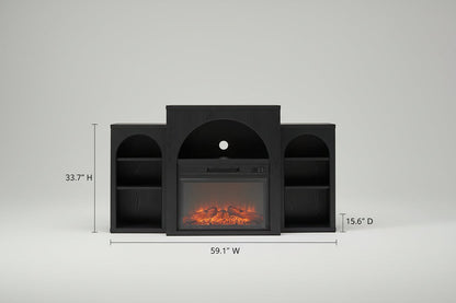 59 Inch Electric Fireplace TV Stand - Gracie Oaks Michihiro
