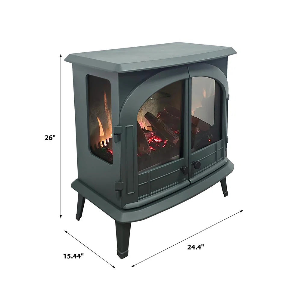 Modern Ember 26-in Harlowe Smart Electric Fireplace Stove Heater