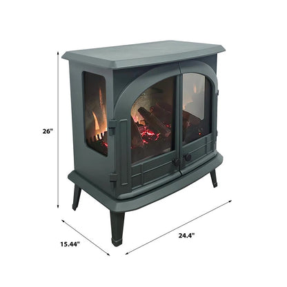 Modern Ember 26-in Harlowe Smart Electric Fireplace Stove Heater