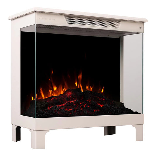 Modern Ember Skyline Smart 3-Sided  Electric Fireplace Stove Space Heater