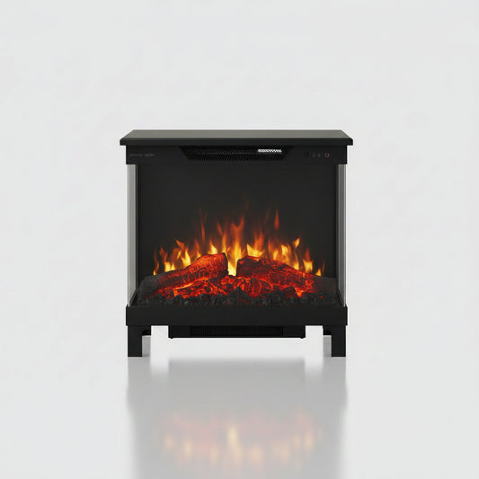 Modern Ember Skyline Smart 3-Sided  Electric Fireplace Stove Space Heater