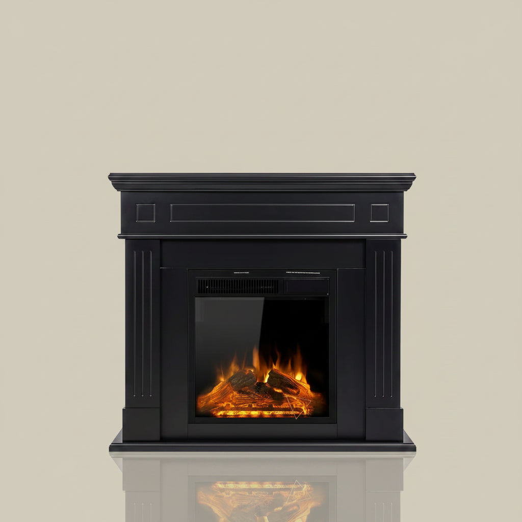 44 Inch Freestanding Electric Fireplace with Mantel and Remote