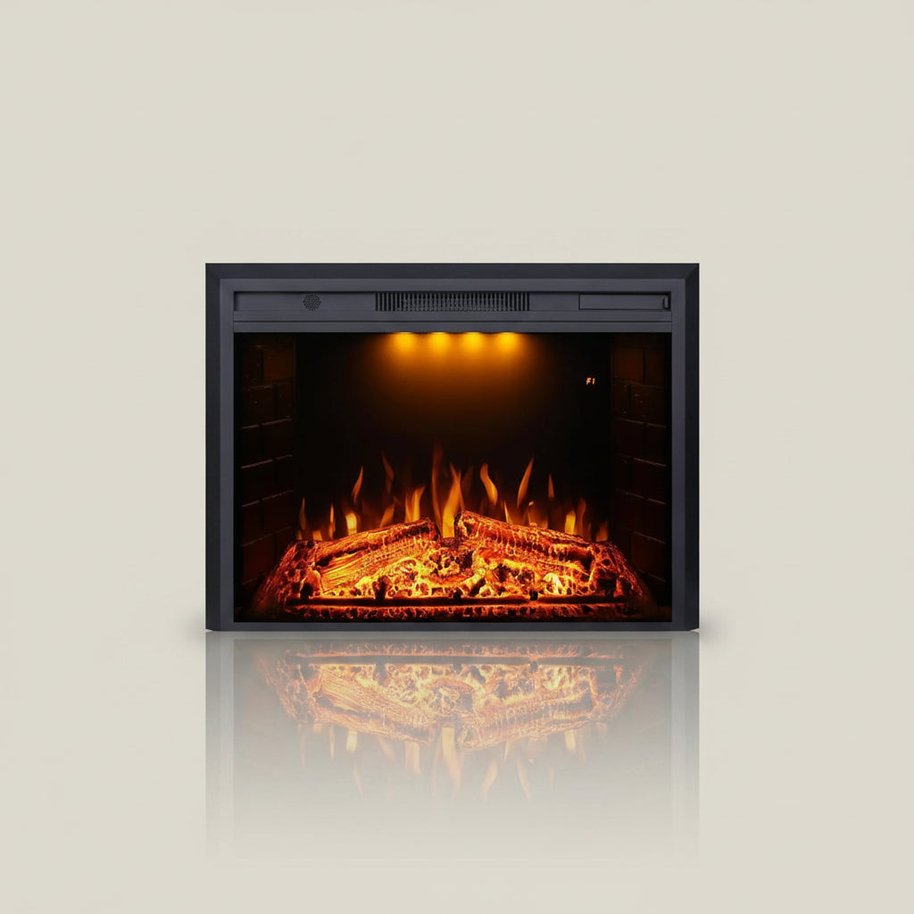 Electric Fireplace Insert 33 Inch Heater with Overheating Protection