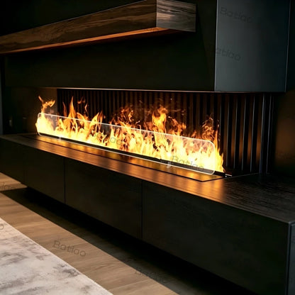 3D Water Vapor Electric Fireplace Steam Flame Insert