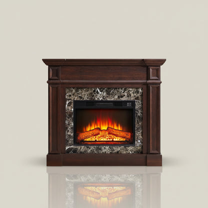 46-inch Electric Fireplace Mantel TV Stand with Remote Heater