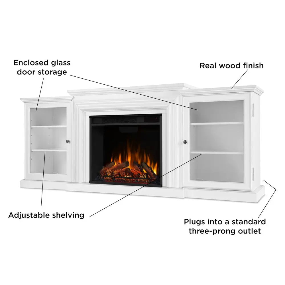 Frederick 72 Electric Fireplace TV Stand for 70 Inch TVs