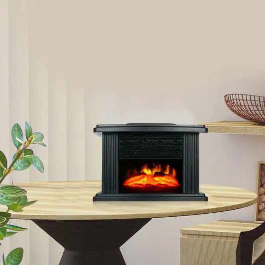 Electric Fireplace Stove 1000W Standing Space Heater 3D Flame Effect