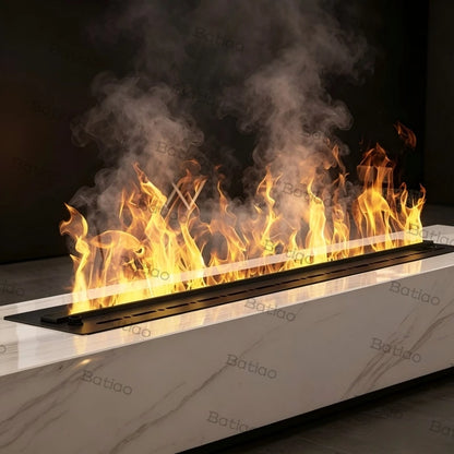 3D Water Vapor Electric Fireplace Steam Flame Insert