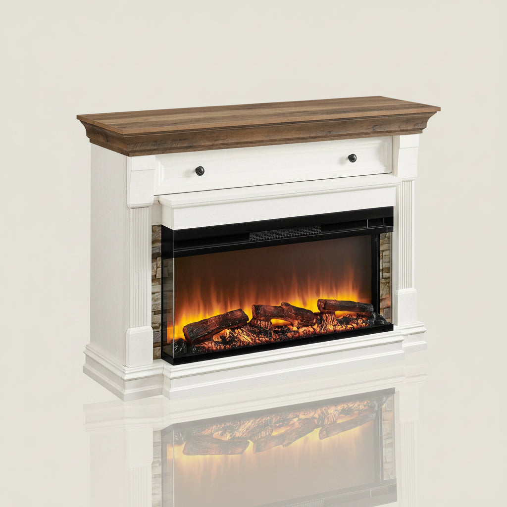 Gracie Oaks 52in Electric Fireplace TV Stand with 36in Heater
