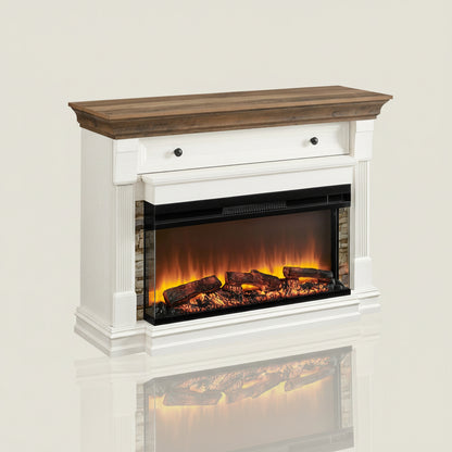 Gracie Oaks 52in Electric Fireplace TV Stand with 36in Heater