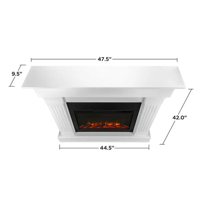 Real Flame Crawford 47 Inch Slim Electric Fireplace Mantel