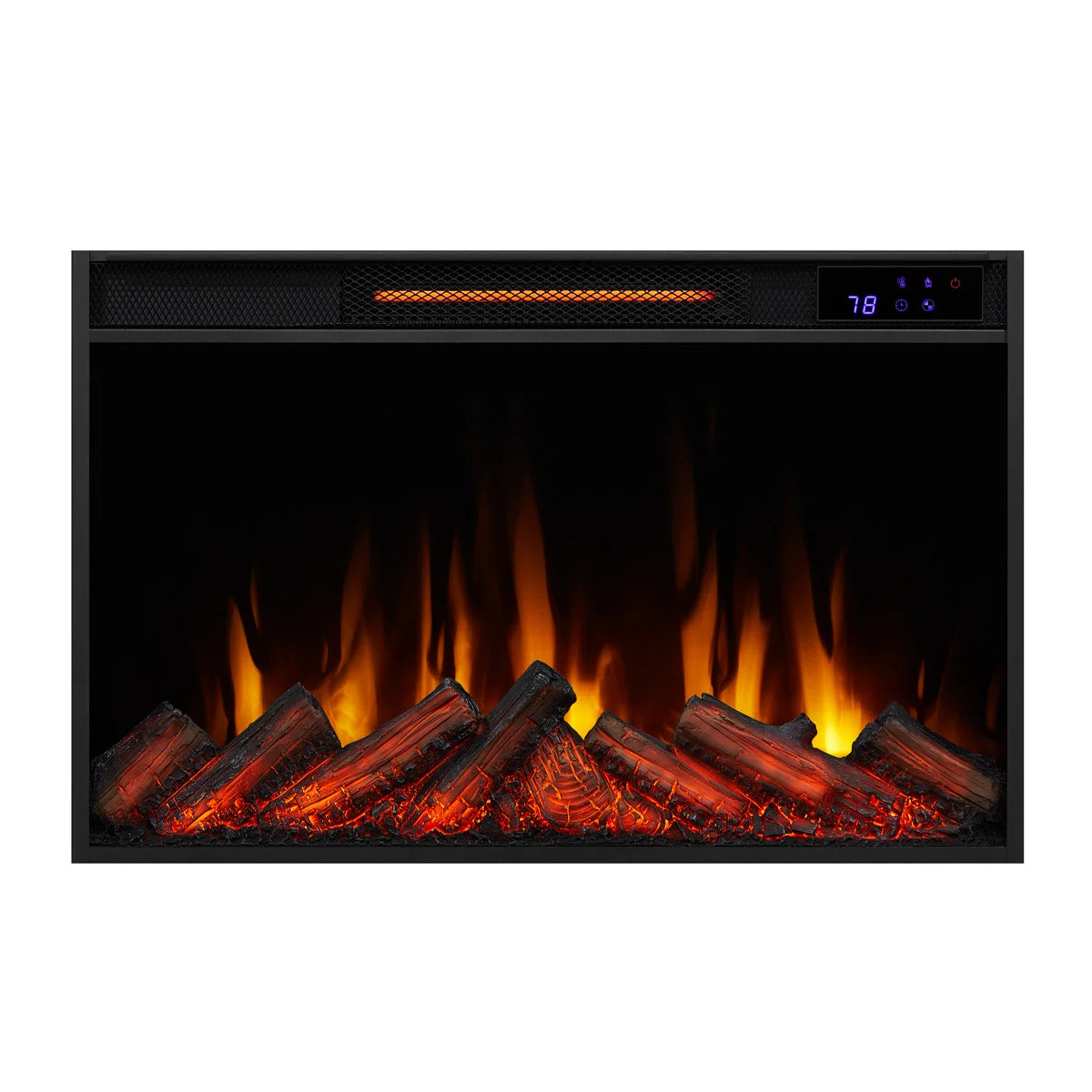 Real Flame Crawford 47 Inch Slim Electric Fireplace Mantel