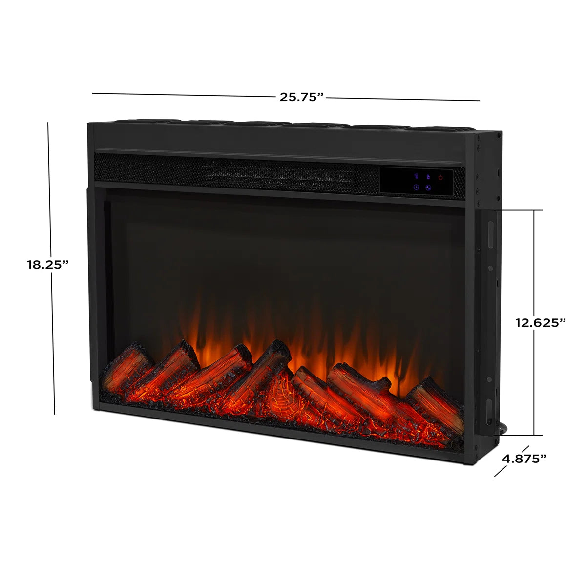 Real Flame Crawford 47 Inch Slim Electric Fireplace Mantel