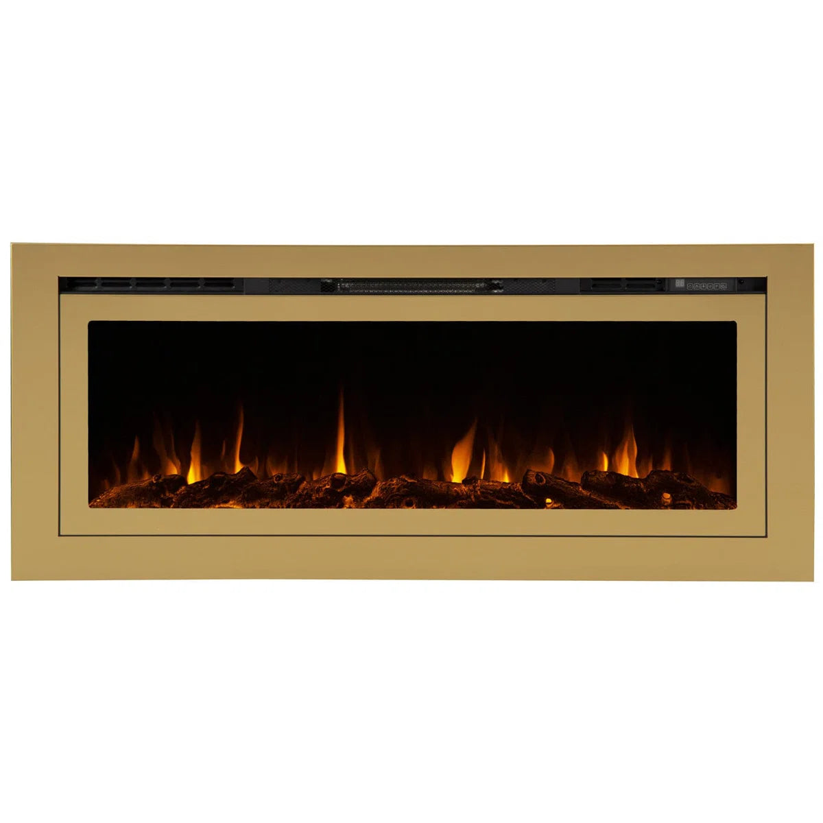 Sideline Deluxe 60 Inch Smart Electric Fireplace - Gold
