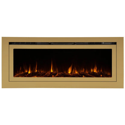 Sideline Deluxe 60 Inch Smart Electric Fireplace - Gold