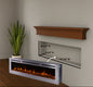 Sideline Deluxe(48", 58", 70") Recessed/Wall Mount Smart Electric Fireplace - Stainless Steel - Silver