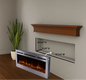 Sideline Deluxe(48", 58", 70") Recessed/Wall Mount Smart Electric Fireplace - Stainless Steel - Silver