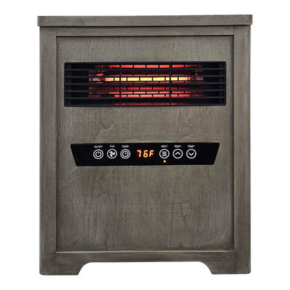 Country Living Infrared Portable Space Heater with Remote Control - Driftwood Grain Finish