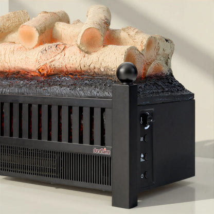 Duraflame Electric Fireplace 20.5 Inch Electric Log Set Heater - Remote - Birch