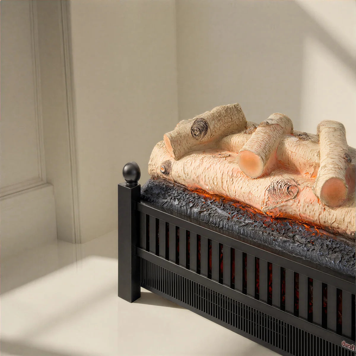 Duraflame Electric Fireplace 20.5 Inch Electric Log Set Heater - Remote - Birch