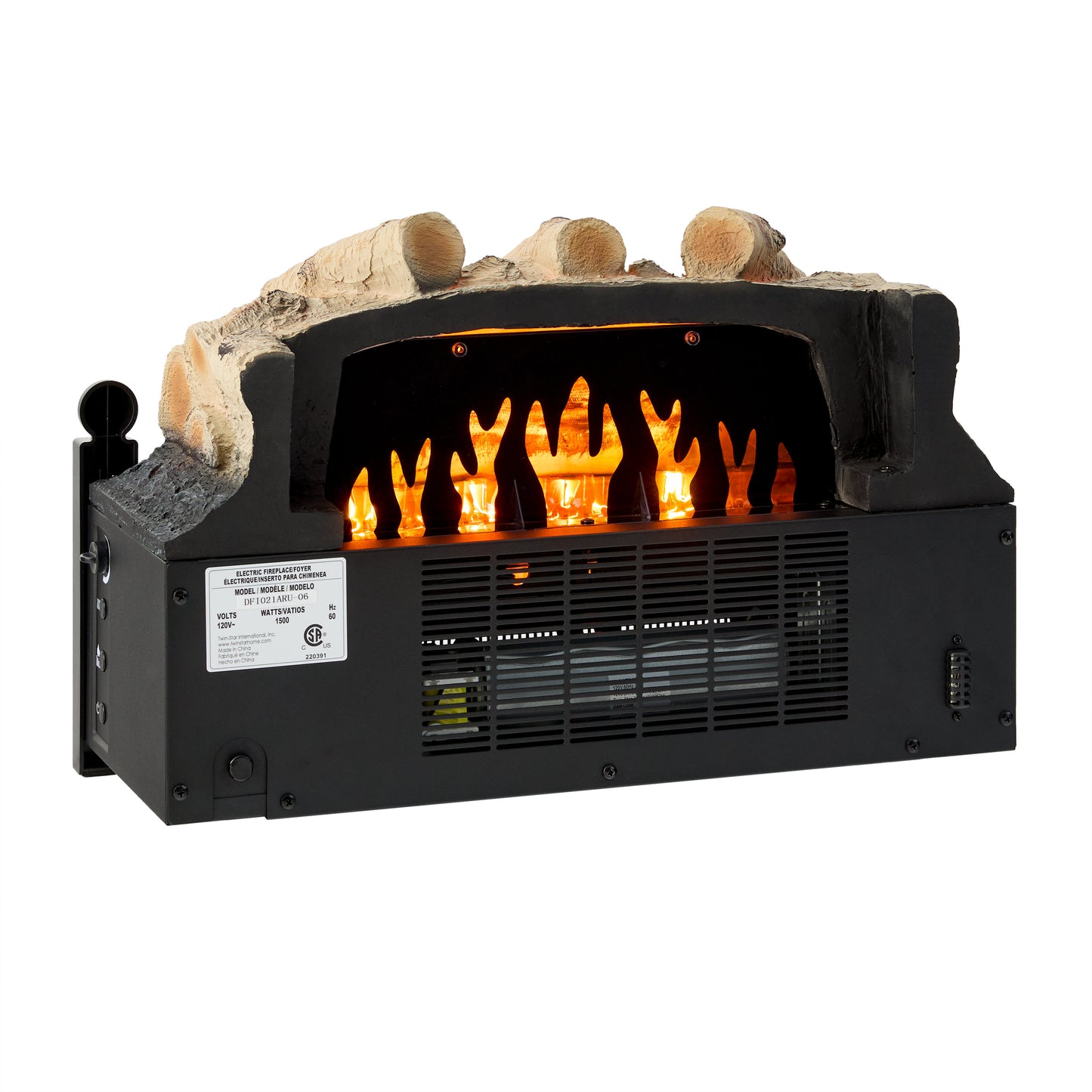 Duraflame Electric Fireplace 20.5 Inch Electric Log Set Heater - Remote - Birch