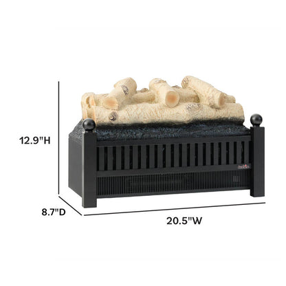 Duraflame Electric Fireplace 20.5 Inch Electric Log Set Heater - Remote - Birch