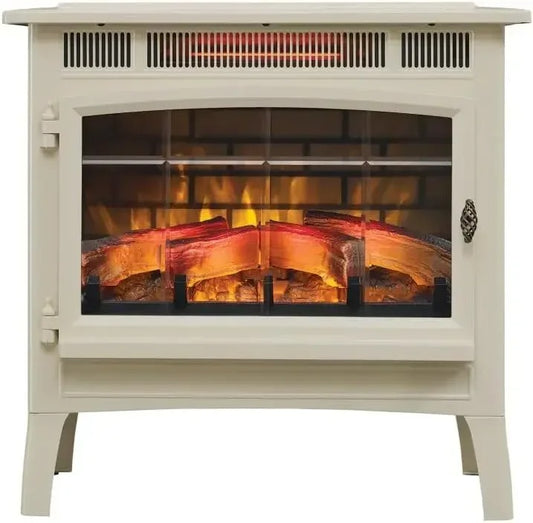 TruFlame 24 Inch Freestanding Electric Fireplace Stove Heater - 3D Flame Effect