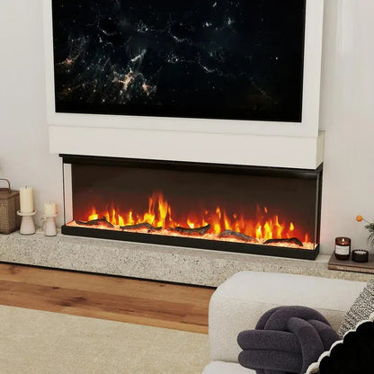 TruFlame 50 Inch Electric Fireplace Insert Wall Mount 3 Sided- with Remote Control